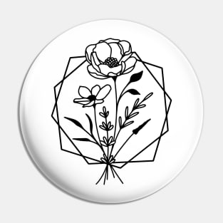 Minimal crystal flowers Pin