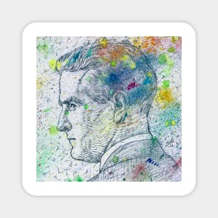 F. SCOTT FITZGERALD - watercolor portrait .2 Magnet