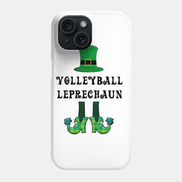 St Patrick's St Paddy's St Patty's Day Volleyball Leprechaun Phone Case by familycuteycom