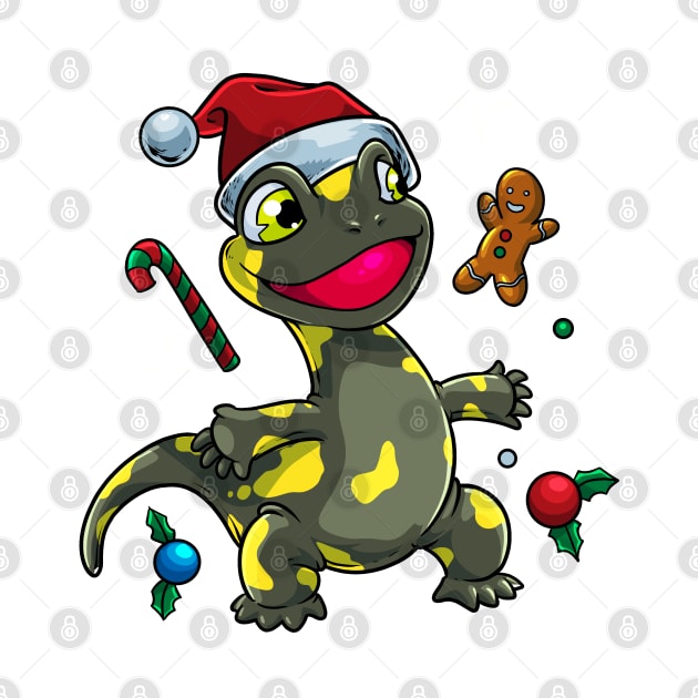 Sweet Christmas fire salamander by Modern Medieval Design