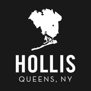 Hollis, Queens - New York (white) T-Shirt