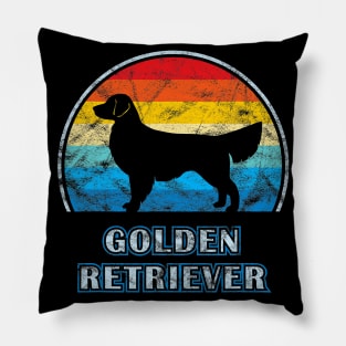 Golden Retriever Vintage Pillow