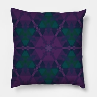 Spanish Tile Magenta Geometric Pillow