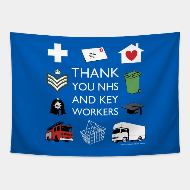 Thank You NHS & Key Workers Tapestry by WonderWebb