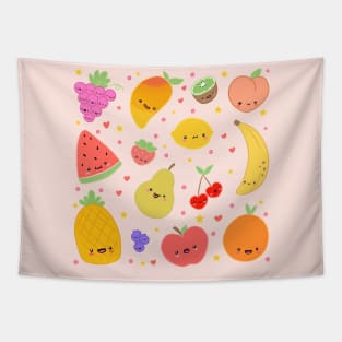 Kawaii fruits Tapestry