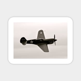 P-40 Warhawk Flying Tiger Airplane Sepia Magnet