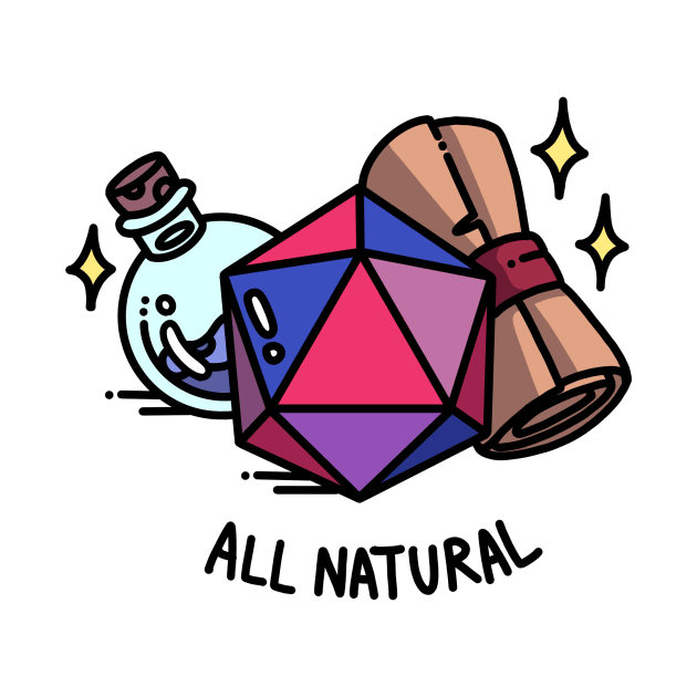 All Natural Bisexual DnD D20 by wobigon