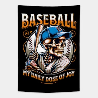 Baseball My Daily Dose Of Joy Tapestry