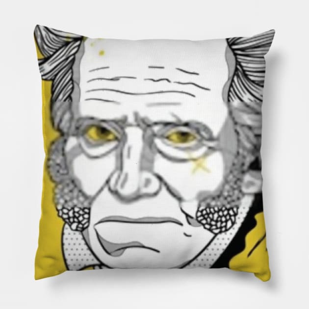 Arthur Schopenhauer Pillow by Shapwac12