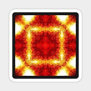 Ominous Red Kaleidoscope pattern (Seamless) 1 Magnet