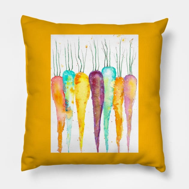 Carrots Pillow by Tstafford