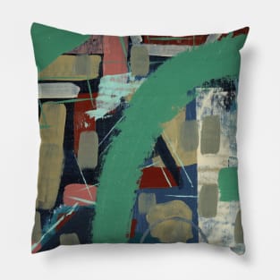 Art Acrylic artwork abstract Sage Pillow