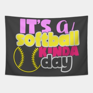 Softball Day Tapestry