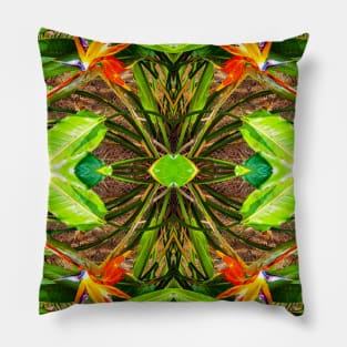 Canna flower pattern resembling the beak of a bird Pillow