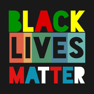 Black Lives Matter rasta Retro Usa flag  Colours T-Shirt