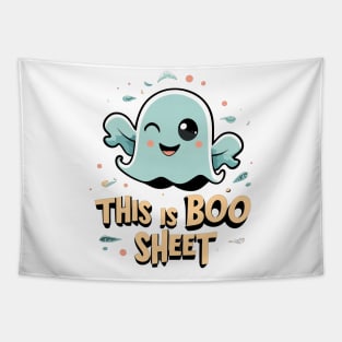 "This Is Boo Sheet" Halloween design Tapestry