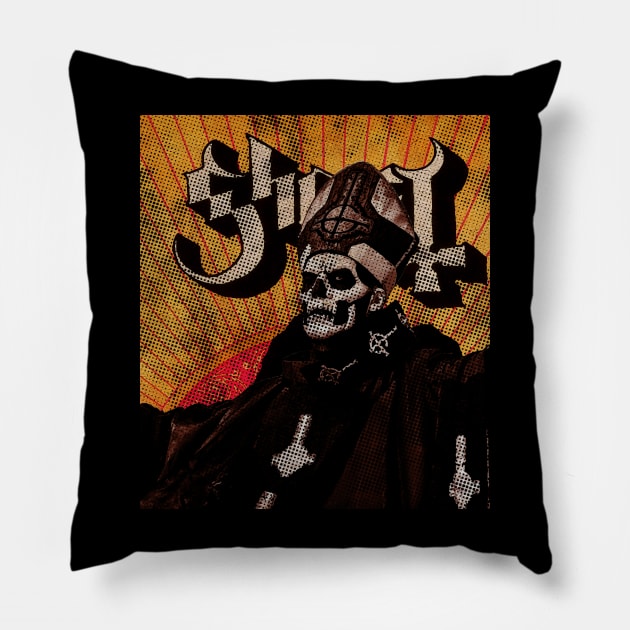 Papa Emeritus-The Pope of Ghost Pillow by Mysimplicity.art