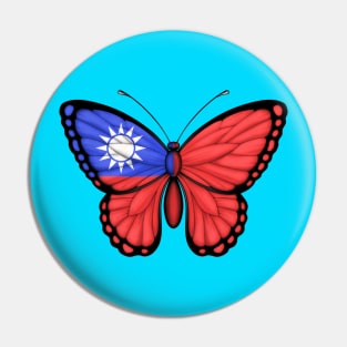 Taiwanese Flag Butterfly Pin