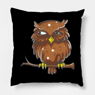 Owl character is watching Pillow