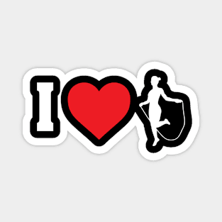 I Love Design for Women Rope Jumpers Magnet