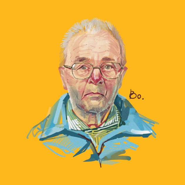 My painting, old man by mangbo