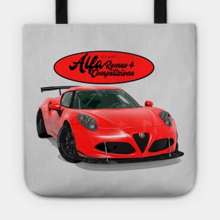 Alfa Romeo 4C Rosso Tote