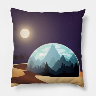 World in Sphere Pillow