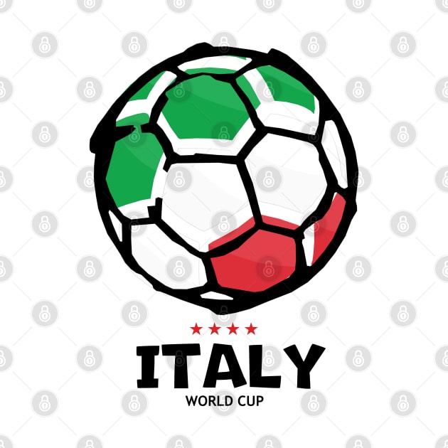 Italy Football Country Flag by KewaleeTee