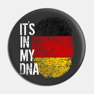 Germany Flag Fingerprint My Story DNA German Pin