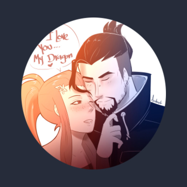 Casual Hanzo X Brigitte Doodle Overwatch T Shirt Teepublic