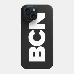 BCN - Barcelona proud city print - white Phone Case