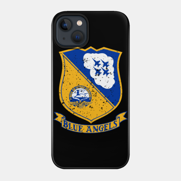 Blue Angels US Navy Squadron Vintage Insignia - Blue Angels - Phone Case