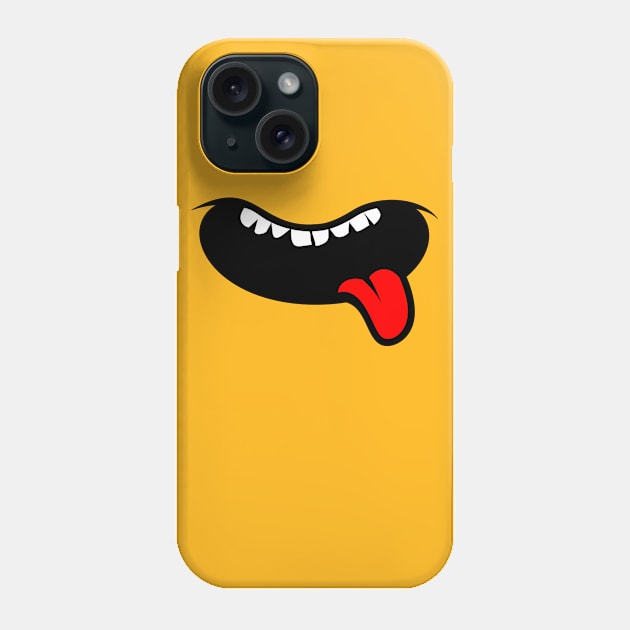 Funny Tongue Moth Face Phone Case by Shirtbubble