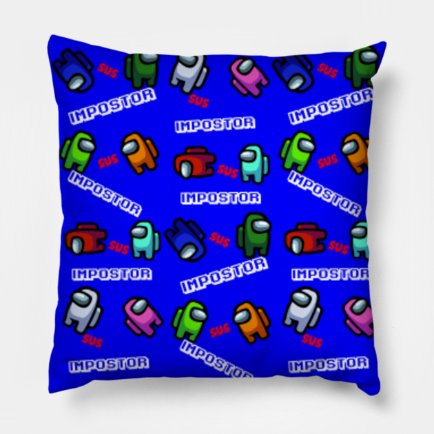 among us pattern - Among Us Pattern - Pillow | TeePublic
