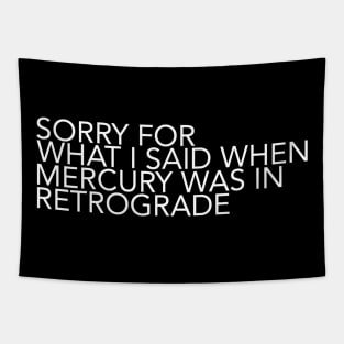 Funny Mercury Retrograde Astrology Tapestry