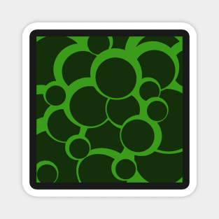 green pop art bubble design Magnet