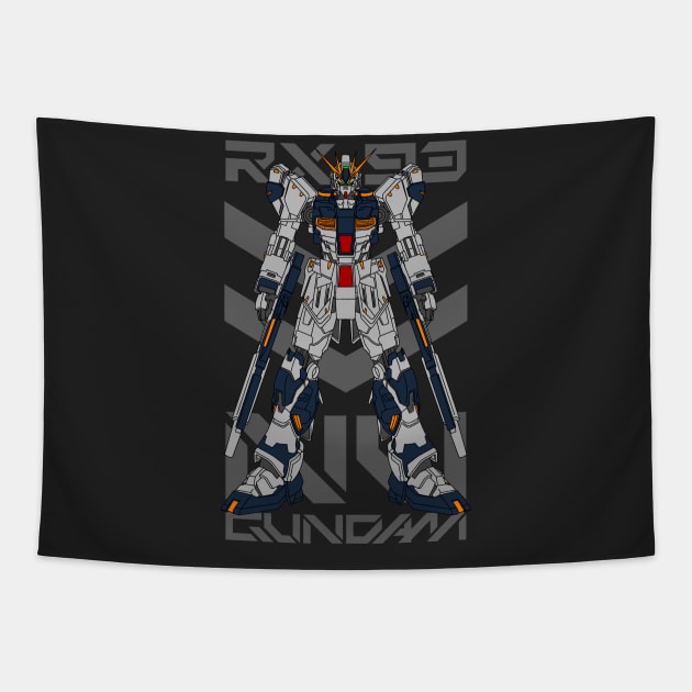 RX93 NU GUNDAM Tapestry by garistipis