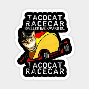 Tacocat Racecar Crazy Mexican Food Fast Car Funny Taco Magnet