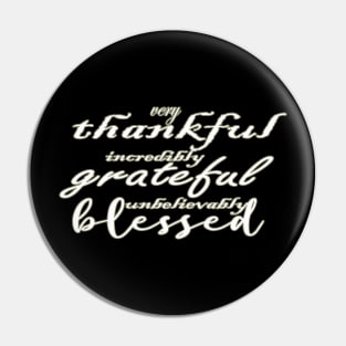 Thankful | Blessed Fall  | Inspirational  | Thankful and Blessed  | Greatful | Thanksgiving Pin