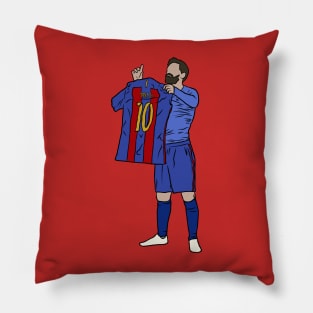 Leo Messi Jersey Celebration Pillow