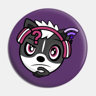 Thinking Melody Skunk Pin