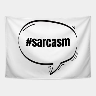 Hashtag SarcasmText-Based Speech Bubble Tapestry