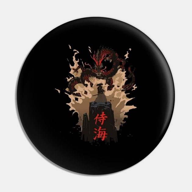 Samurai - Japanese samurai warrior vs dragon Pin by YANISOVE