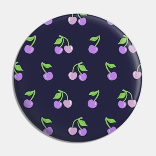 Purple Cherries Pin