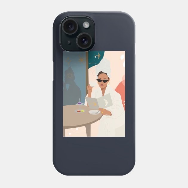 Lady in the bathrobe Phone Case by GIFTAWINE