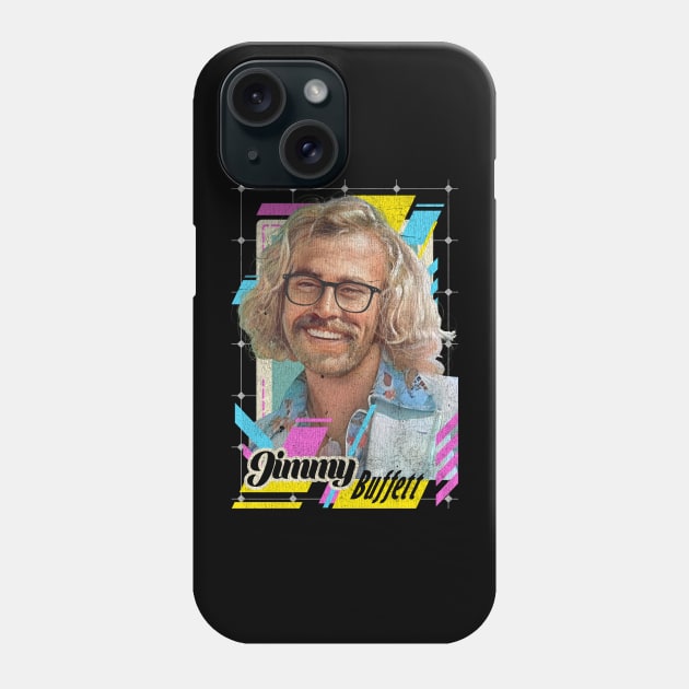 Jimmy Buffett Retro Vintage Phone Case by PONGEISM STRIPEYE