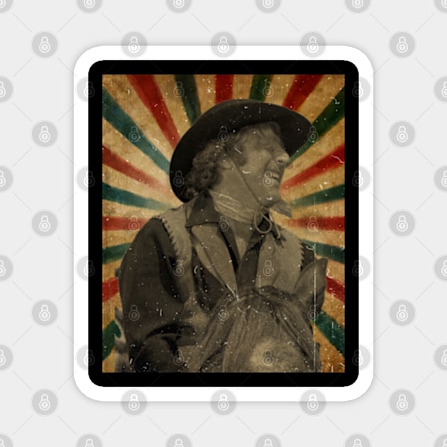 Blazing Saddles - Gene Wilder // Photo Vintage Retro Look Fan Design Magnet by Janji Joni