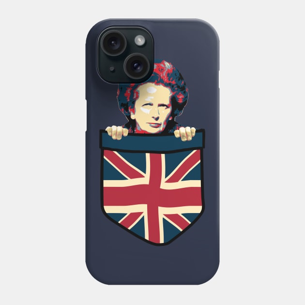 Margaret Thatcher Chest Pocket Phone Case by Nerd_art