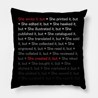 She wrote it but... Pillow