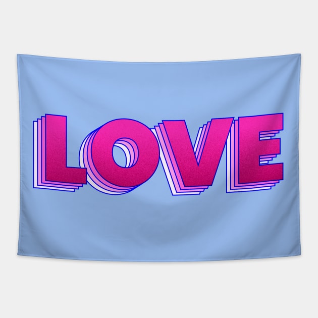 Love is a magic word Tapestry by showmemars
